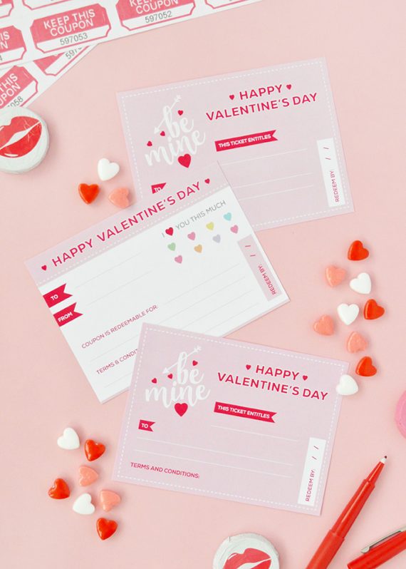 Printable Valentine's Day Tickets | Handmade Charlotte