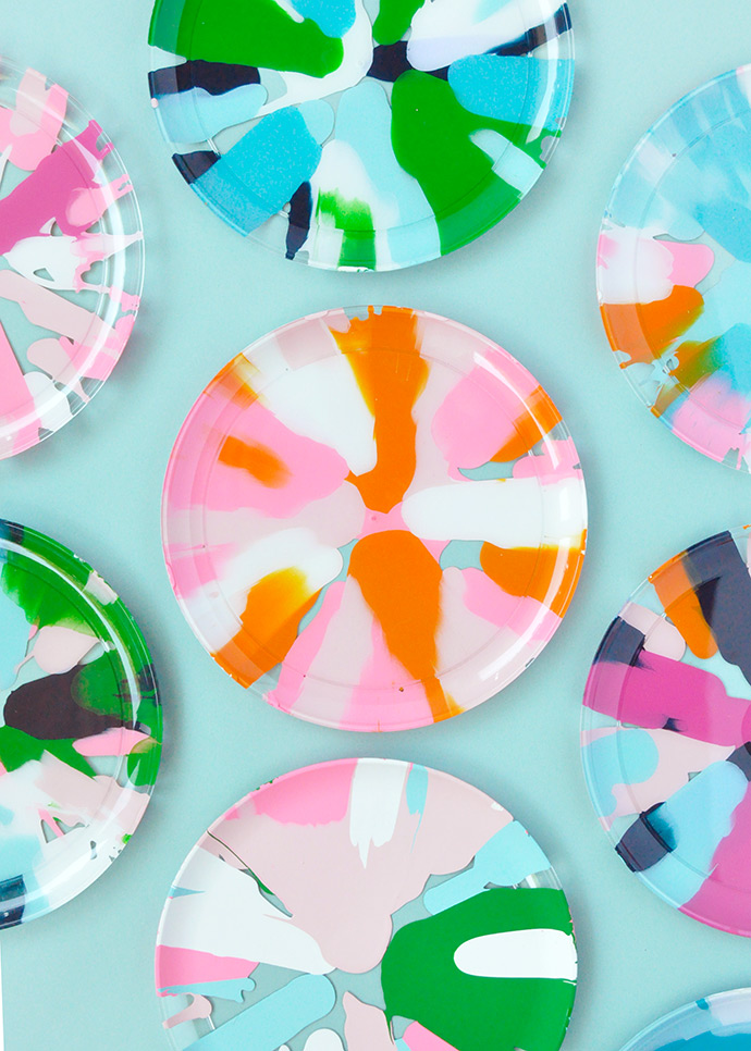 Salad Spinner Art Party Plates