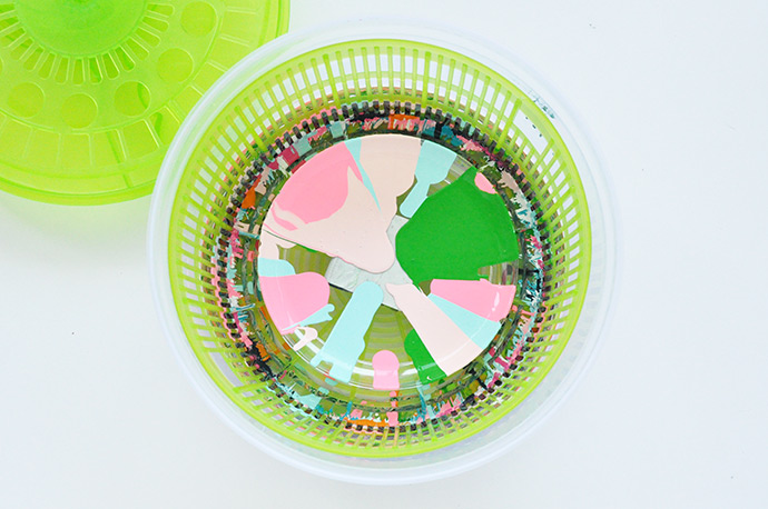 Salad Spinner Art Party Plates