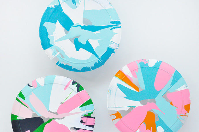 Salad Spinner Art Party Plates