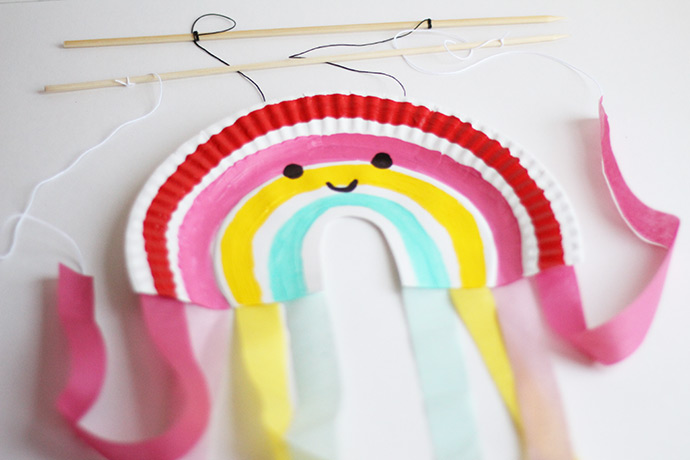 Paper Plate Rainbow Puppet | Handmade Charlotte