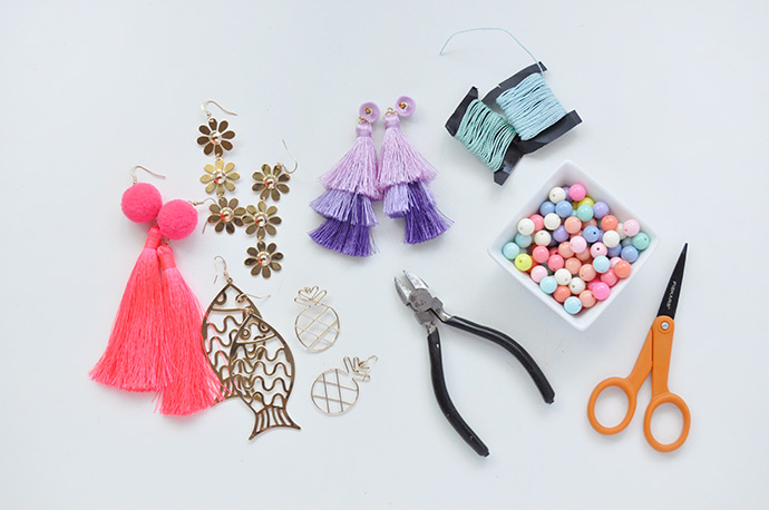 How To Turn Earrings into Backpack Charms