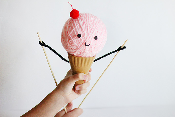 DIY Ice Cream Puppet