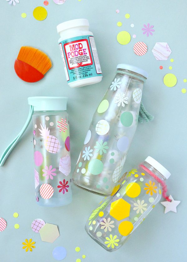 Mod Podge Reusable Water Bottles Handmade Charlotte