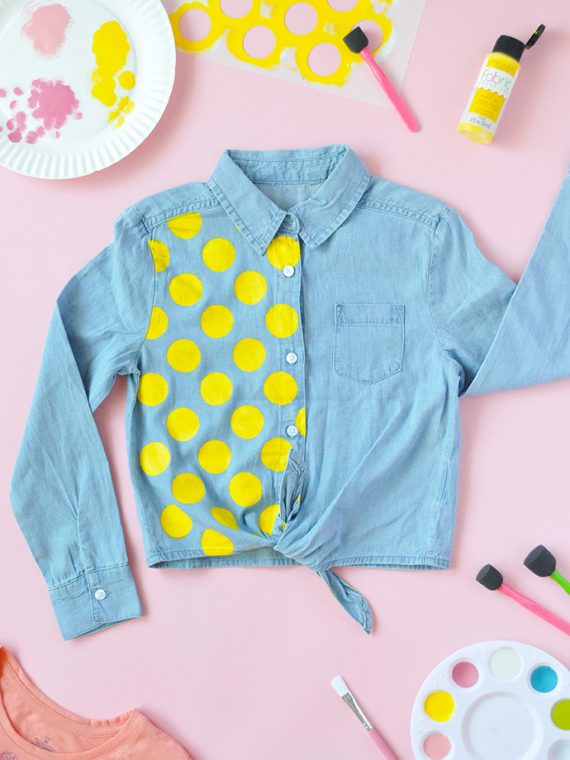 How To Stencil Clothes in 3 Ways | Handmade Charlotte