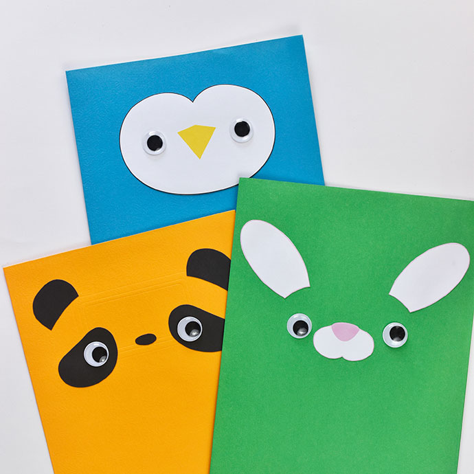 Animal Face Pocket Folders