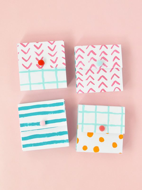Painted Paper Pockets Handmade Charlotte