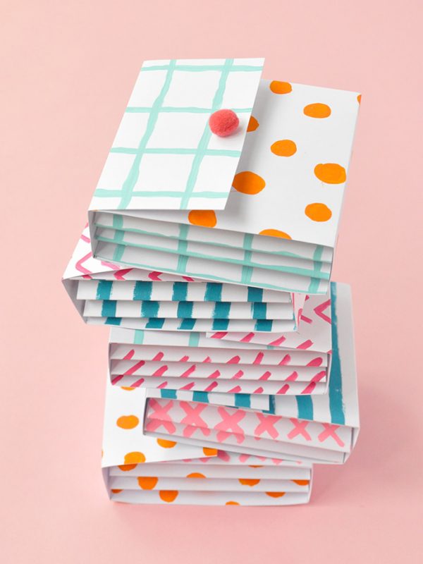 Painted Paper Pockets Handmade Charlotte