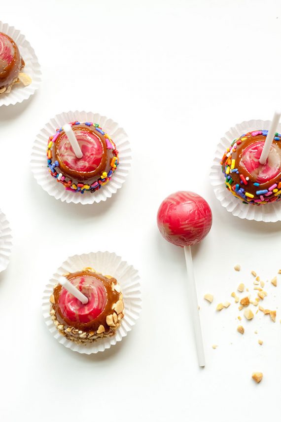 Caramel Apple Lollipops | Handmade Charlotte