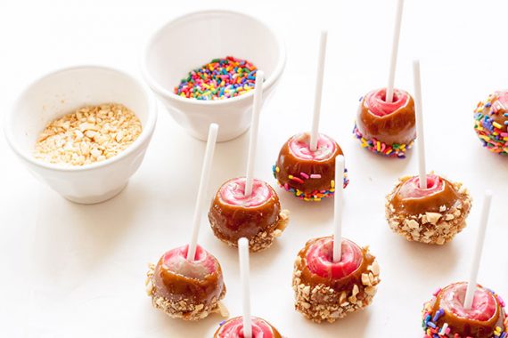 Caramel Apple Lollipops | Handmade Charlotte