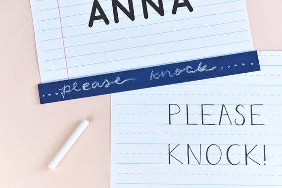 Printable School-Style Room Signs | Handmade Charlotte