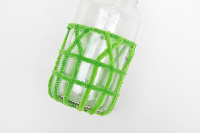 Woven Pipe Cleaner Jars