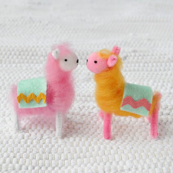Pipe Cleaner & Wool Llamas Handmade Charlotte