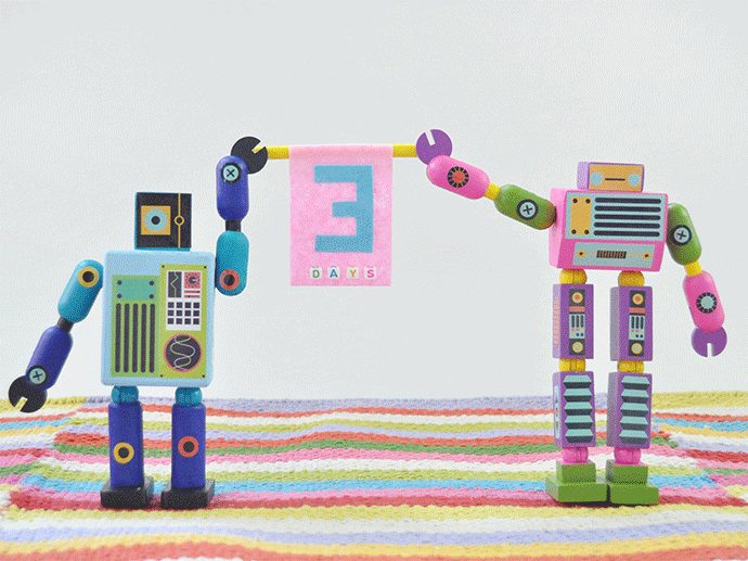 Robot Countdown Clock