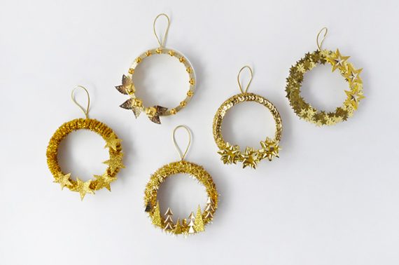 DIY Five Golden Rings Ornaments | Handmade Charlotte