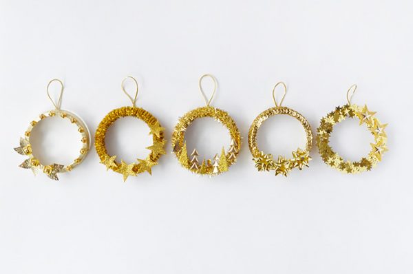 DIY Five Golden Rings Ornaments | Handmade Charlotte