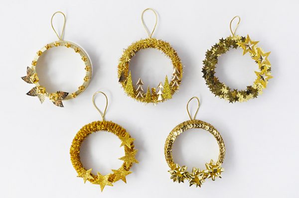 DIY Five Golden Rings Ornaments | Handmade Charlotte