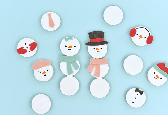 Mix 'n' Match Snowman Magnets