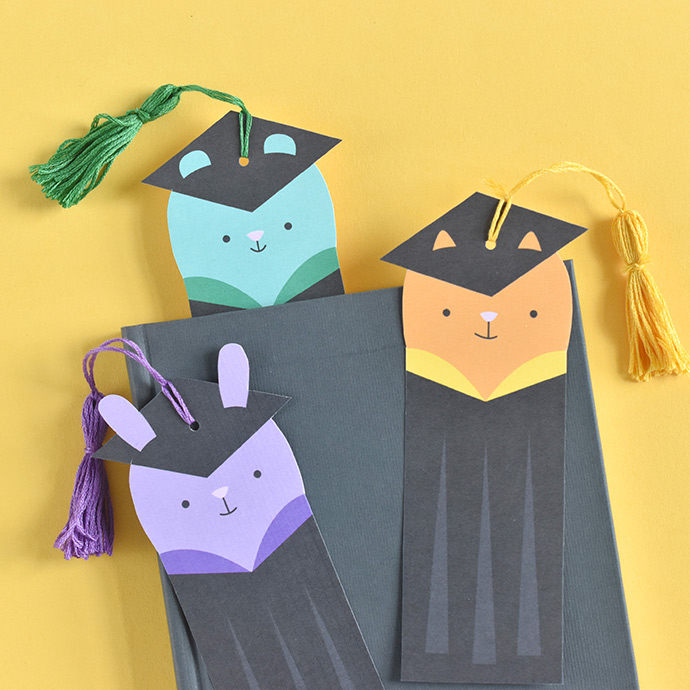 Printable Animal Graduation Bookmarks