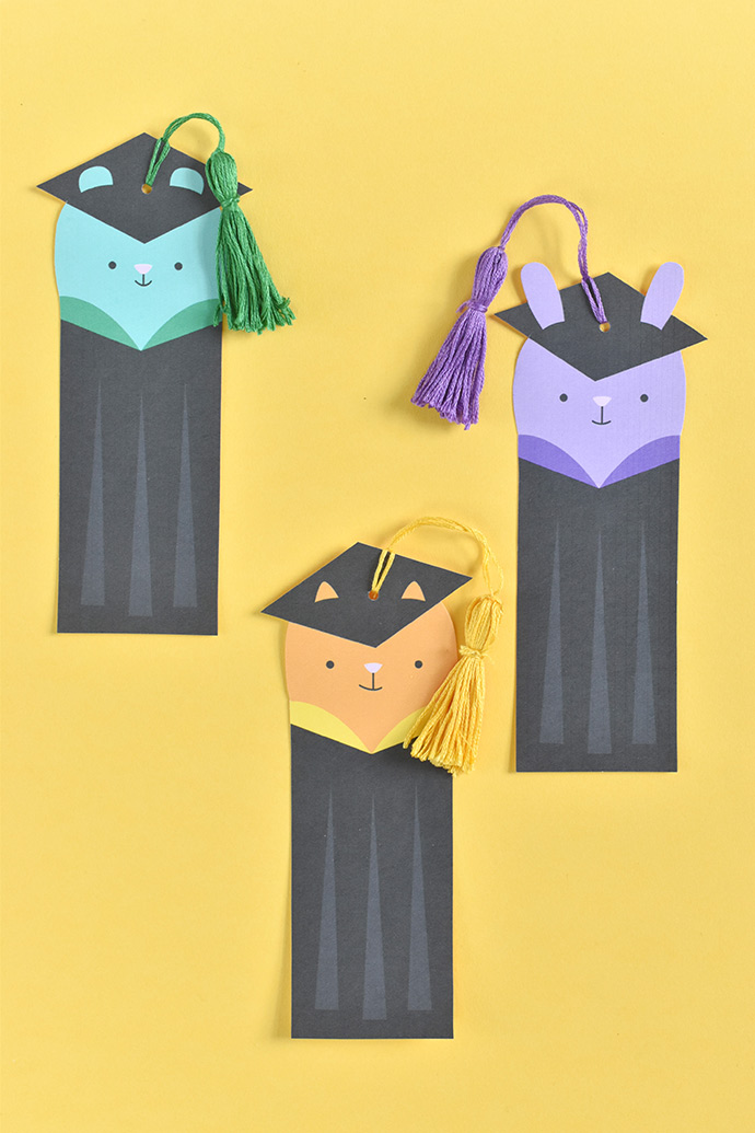Printable Animal Graduation Bookmarks