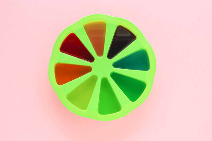 DIY Color Wheel Jell-O