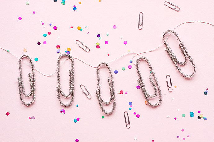 Back-to-School Paper Clip Garland