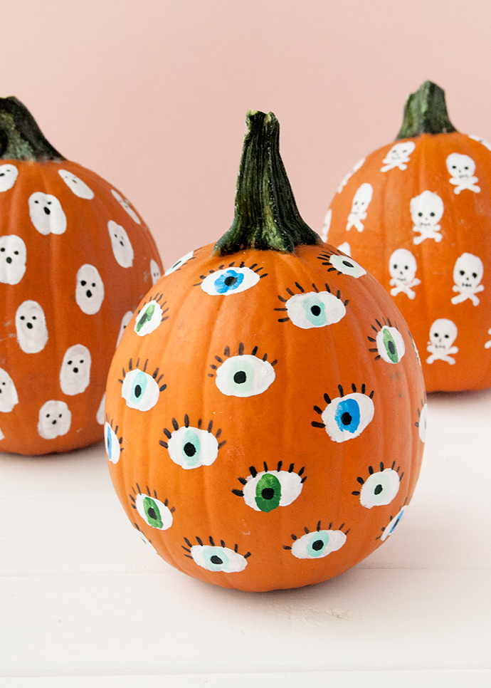 Painted Fingerprint Pumpkins For Kids Handmade Charlotte