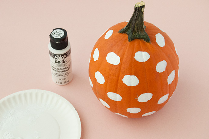 Painted Fingerprint Pumpkins for Kids