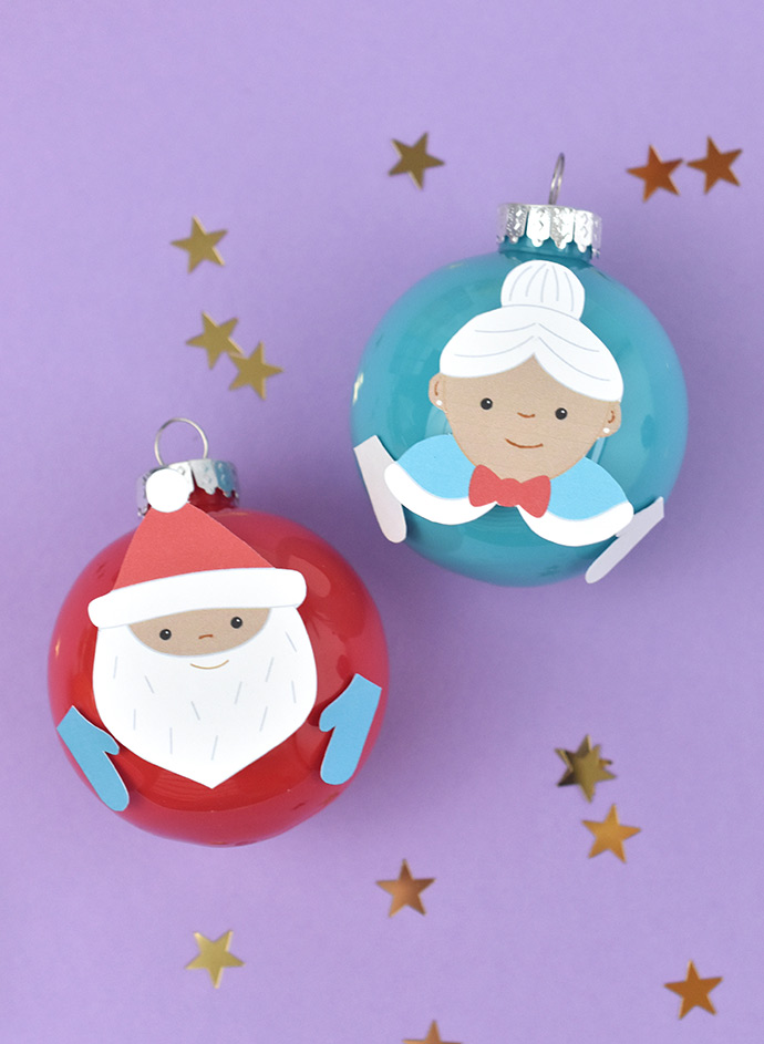 Printable Cut and Paste Christmas Ornaments | Handmade Charlotte