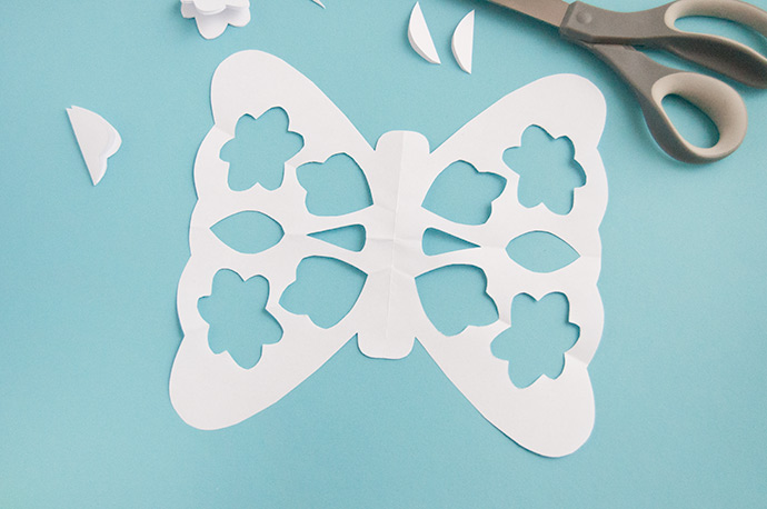 Butterfly Paper Snowflakes Handmade Charlotte