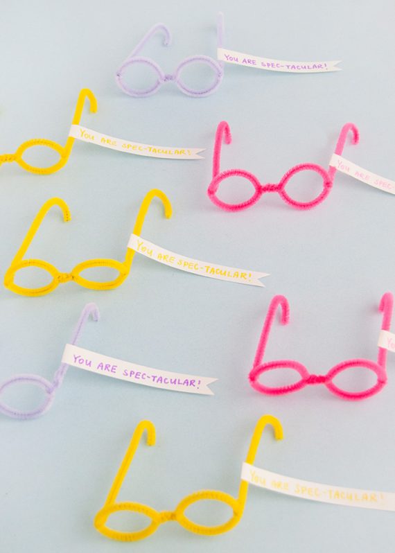 Pipe Cleaner Glasses Valentines Handmade Charlotte