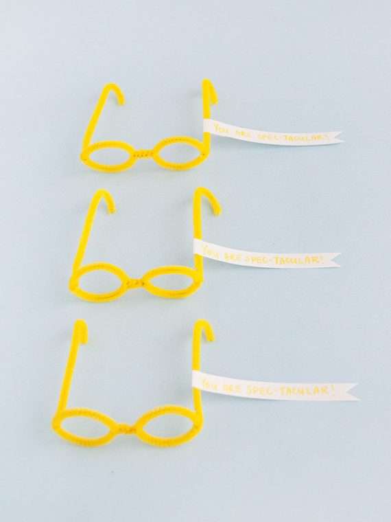 Pipe Cleaner Glasses Valentines Handmade Charlotte