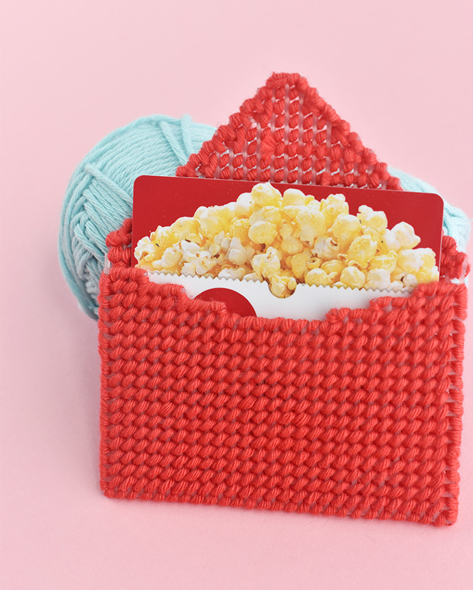Kawaii Plastic Canvas Gift Card Envelope