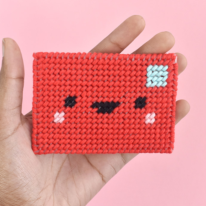 Kawaii Plastic Canvas Gift Card Envelope