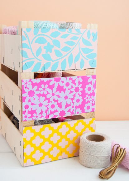 How to Repurpose Clementine Boxes into Storage | Handmade Charlotte