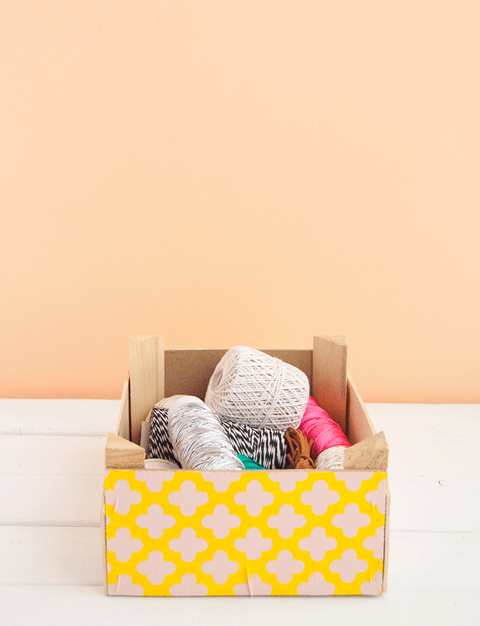 How to Repurpose Clementine Boxes into Storage