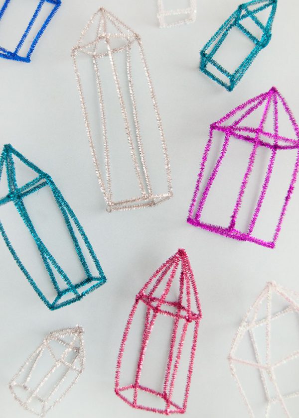 Pipe Cleaner Crystals and Gems Handmade Charlotte