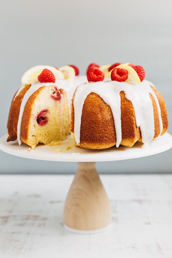 Raspberry Lemon Bundt Cake