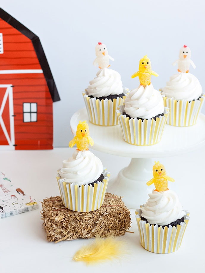 Gumdrop Chick Cupcake Toppers