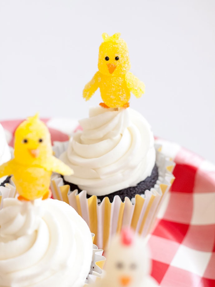 Gumdrop Chick Cupcake Toppers