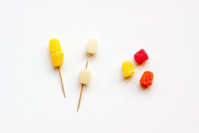 Gumdrop Chick Cupcake Toppers