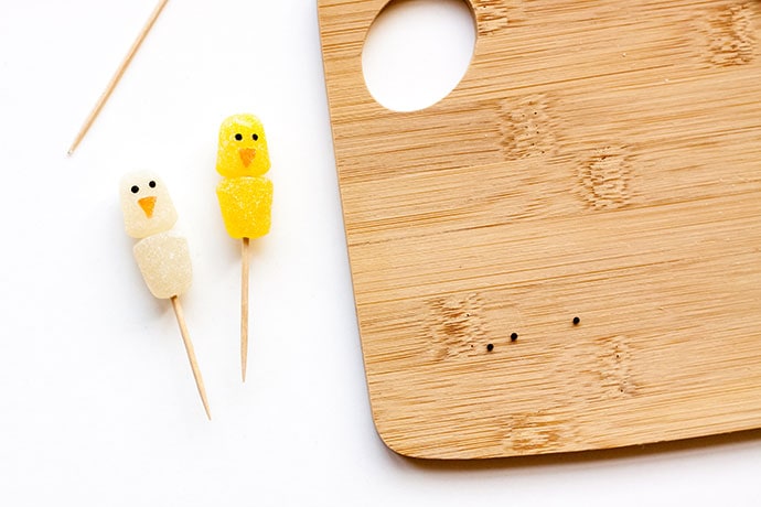 Gumdrop Chick Cupcake Toppers