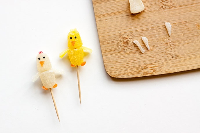 Gumdrop Chick Cupcake Toppers