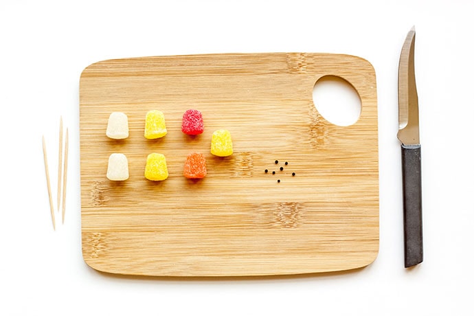Gumdrop Chick Cupcake Toppers