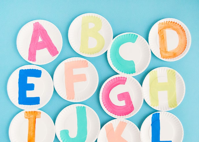 Paper Plate Alphabet Craft | Handmade Charlotte