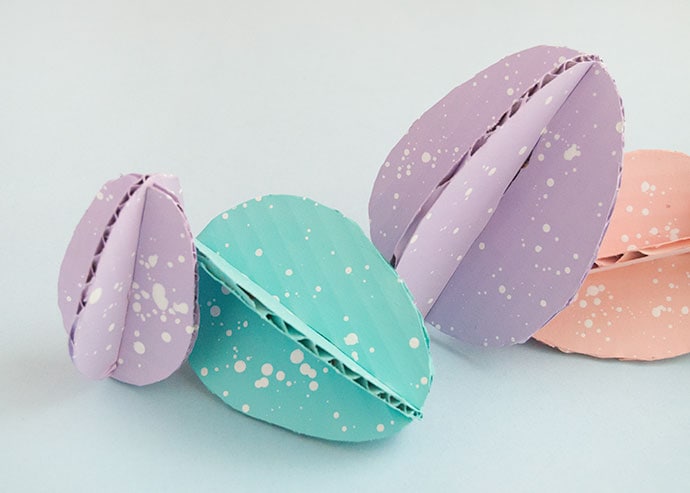 Upcycled Cardboard Easter Eggs