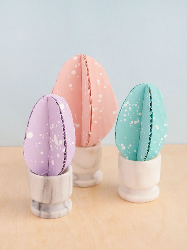 Recycled Cardboard Easter Eggs Handmade Charlotte