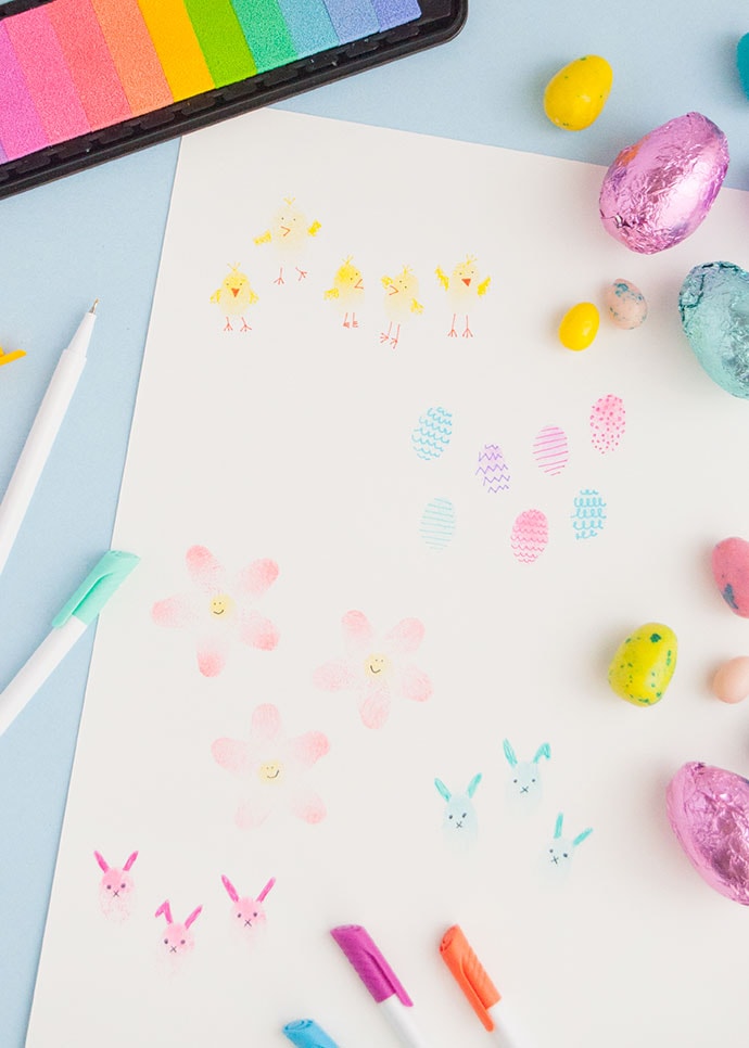 Easy Easter Fingerprint Art