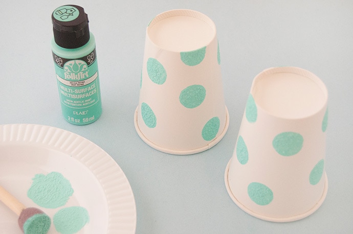 Painted Paper Cup Crafts: Three Ways