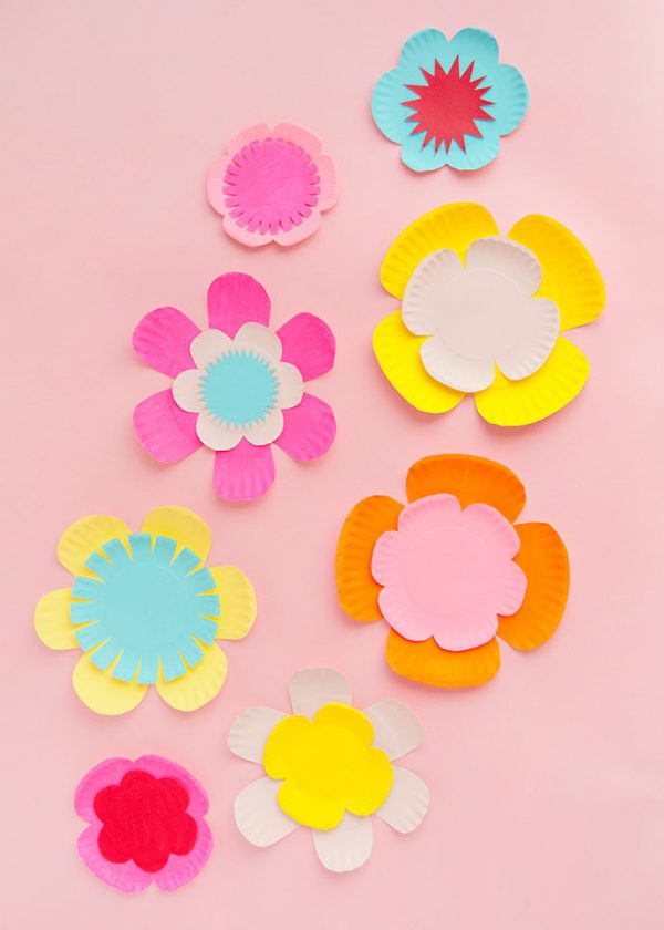 How to Make Paper Plate Flowers Handmade Charlotte